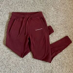 Alphalete Burgundy Joggers